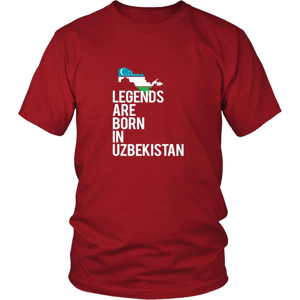 Uzbekistan Shirt - Legends are born in Uzbekistan - National Heritage Gift-T-shirt-Teelime | shirts-hoodies-mugs