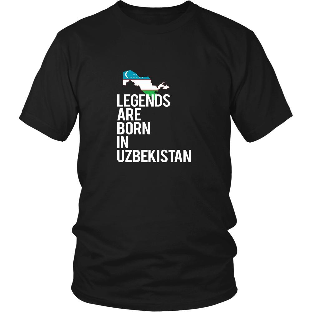 Uzbekistan Shirt - Legends are born in Uzbekistan - National Heritage Gift-T-shirt-Teelime | shirts-hoodies-mugs