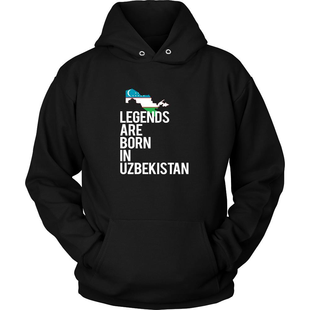 Uzbekistan Shirt - Legends are born in Uzbekistan - National Heritage Gift-T-shirt-Teelime | shirts-hoodies-mugs