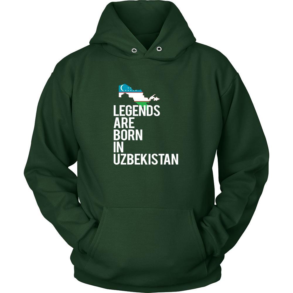Uzbekistan Shirt - Legends are born in Uzbekistan - National Heritage Gift-T-shirt-Teelime | shirts-hoodies-mugs
