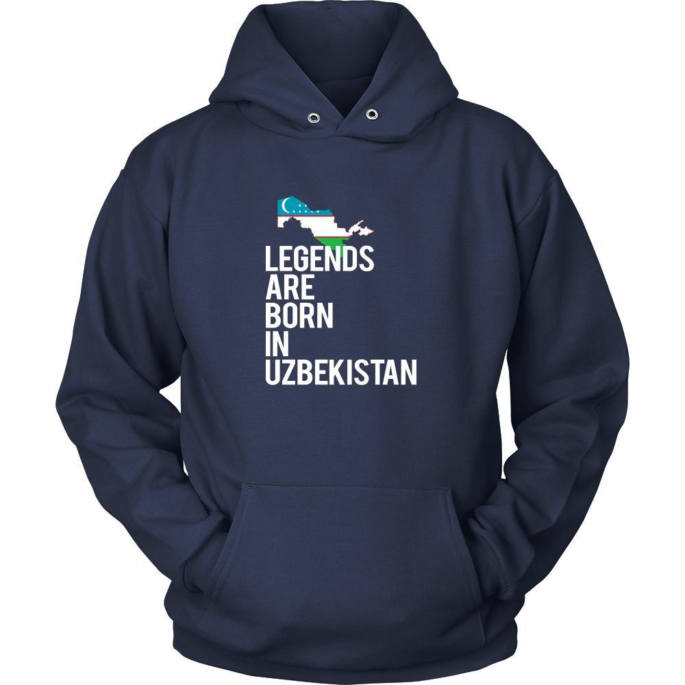 Uzbekistan Shirt - Legends are born in Uzbekistan - National Heritage Gift-T-shirt-Teelime | shirts-hoodies-mugs