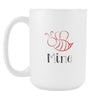 Valentine's Day Mug - Bee Mine-Drinkware-Teelime | shirts-hoodies-mugs