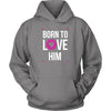 Valentine's Day T Shirt - Born to love him-T-shirt-Teelime | shirts-hoodies-mugs