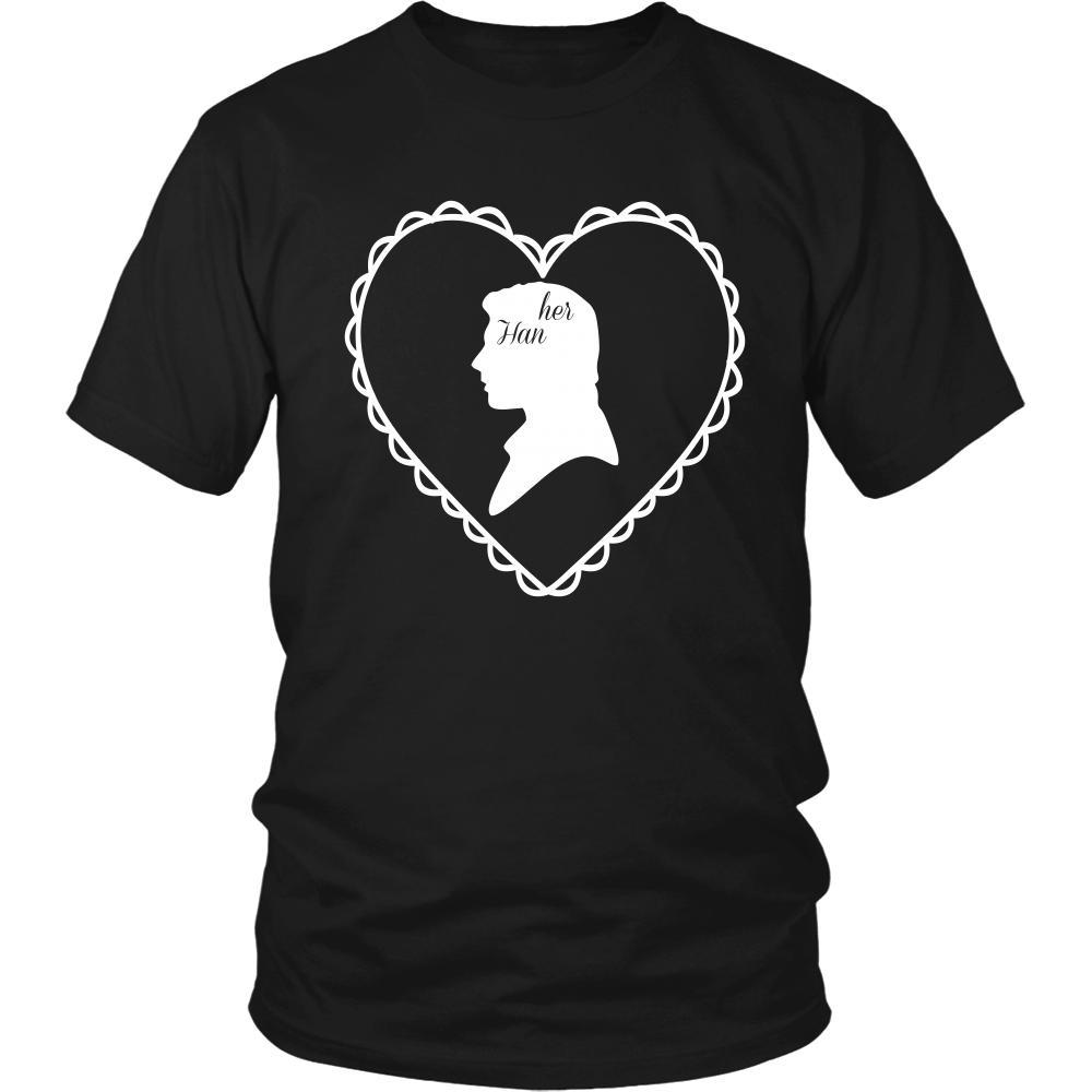 Valentine's Day T Shirt - Her Han-T-shirt-Teelime | shirts-hoodies-mugs