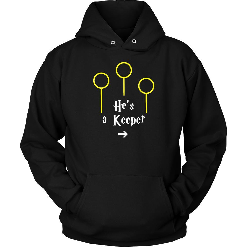 Valentine's Day T Shirt - He's a Keeper-T-shirt-Teelime | shirts-hoodies-mugs
