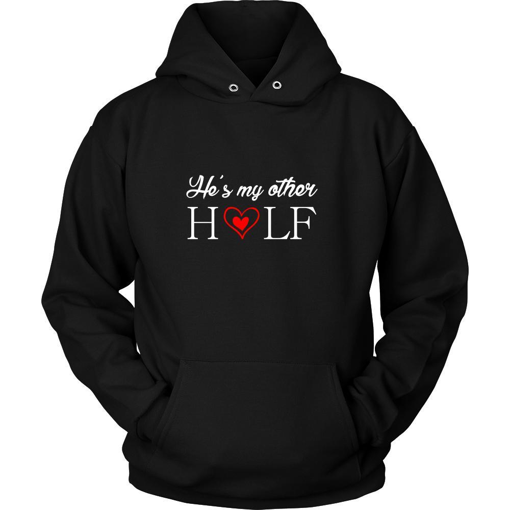 Valentine's Day T Shirt - He's my other half-T-shirt-Teelime | shirts-hoodies-mugs