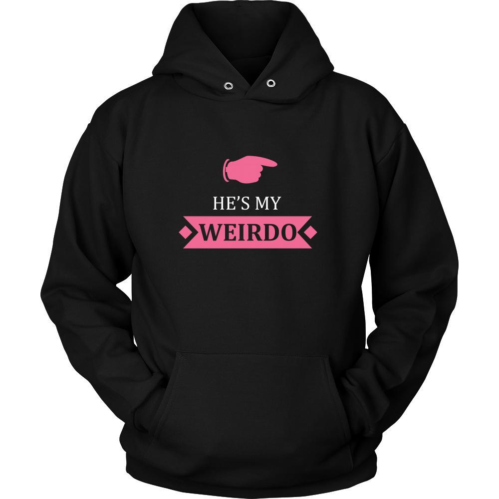 Valentine's Day T Shirt - He's my Weirdo-T-shirt-Teelime | shirts-hoodies-mugs
