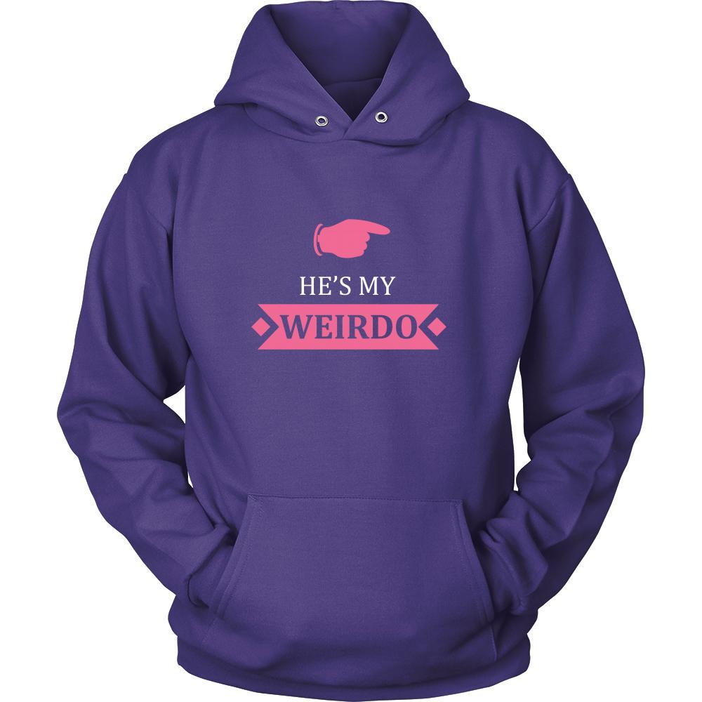 Valentine's Day T Shirt - He's my Weirdo-T-shirt-Teelime | shirts-hoodies-mugs