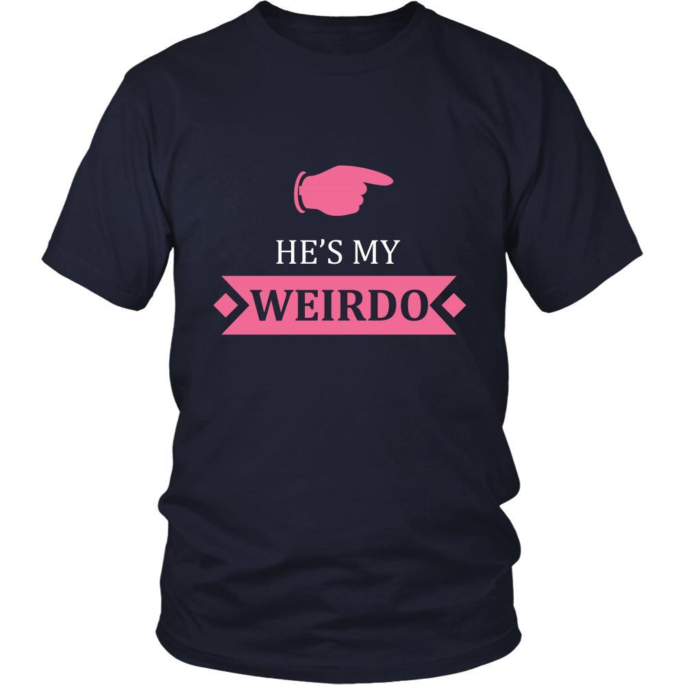Valentine's Day T Shirt - He's my Weirdo-T-shirt-Teelime | shirts-hoodies-mugs