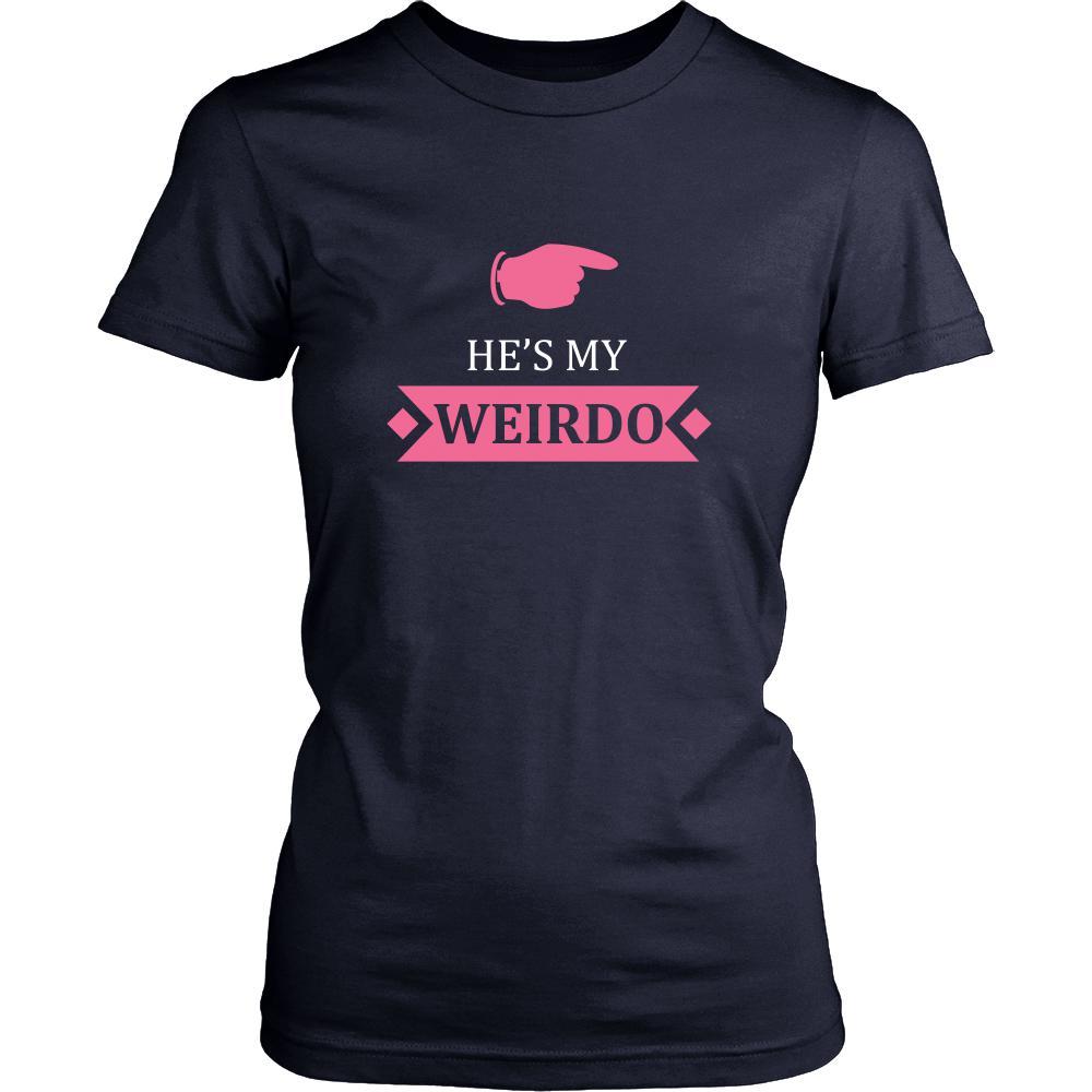 Valentine's Day T Shirt - He's my Weirdo-T-shirt-Teelime | shirts-hoodies-mugs