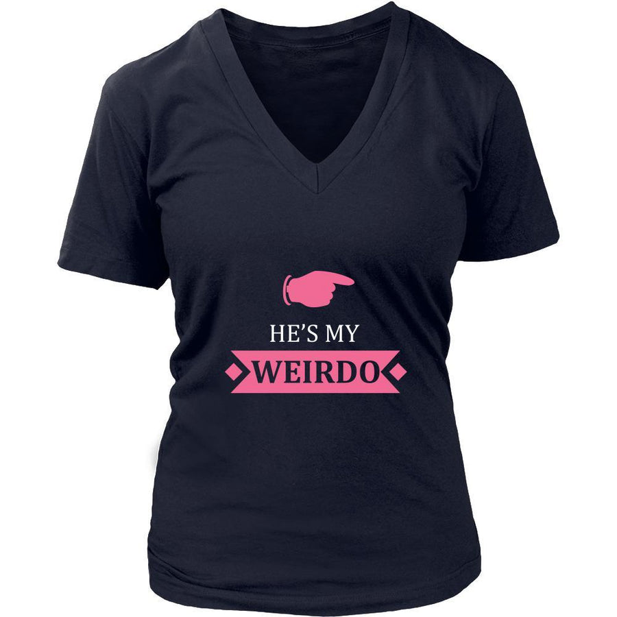 Valentine's Day T Shirt - He's my Weirdo-T-shirt-Teelime | shirts-hoodies-mugs