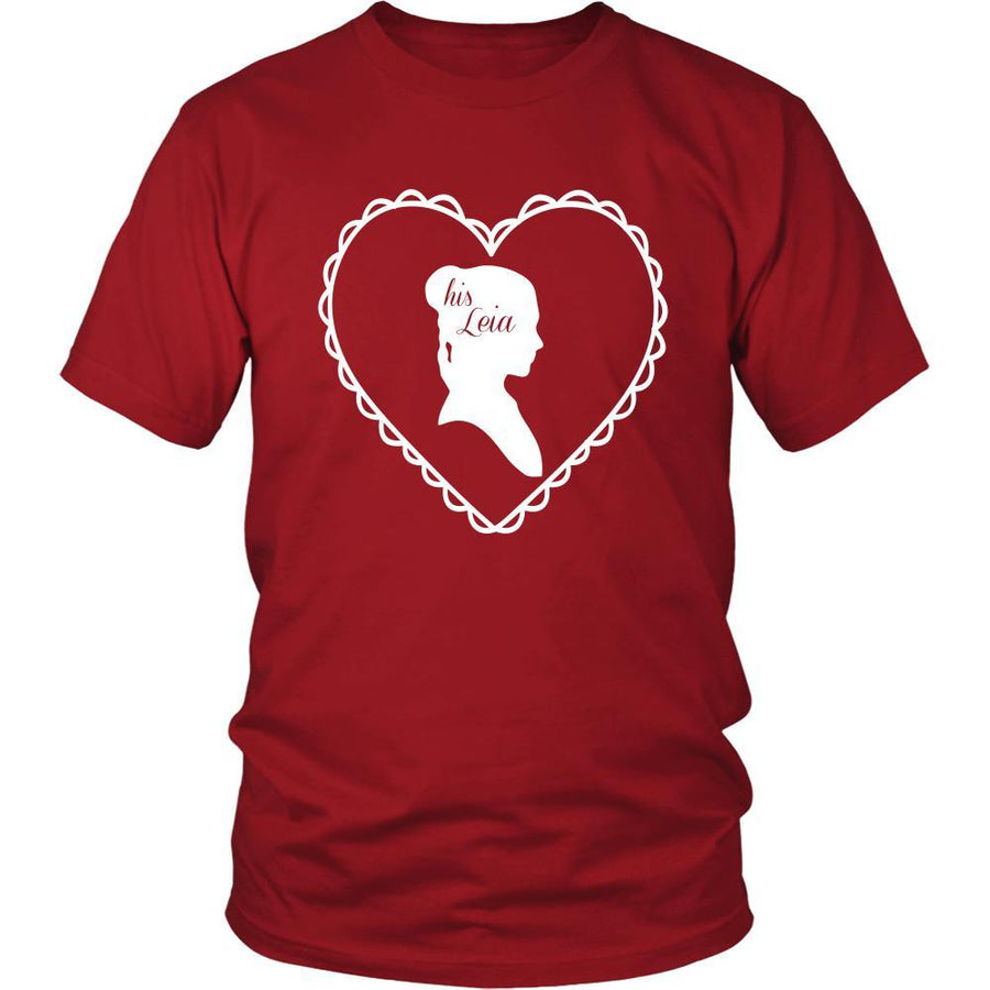 Valentine's Day T Shirt - His Leia-T-shirt-Teelime | shirts-hoodies-mugs
