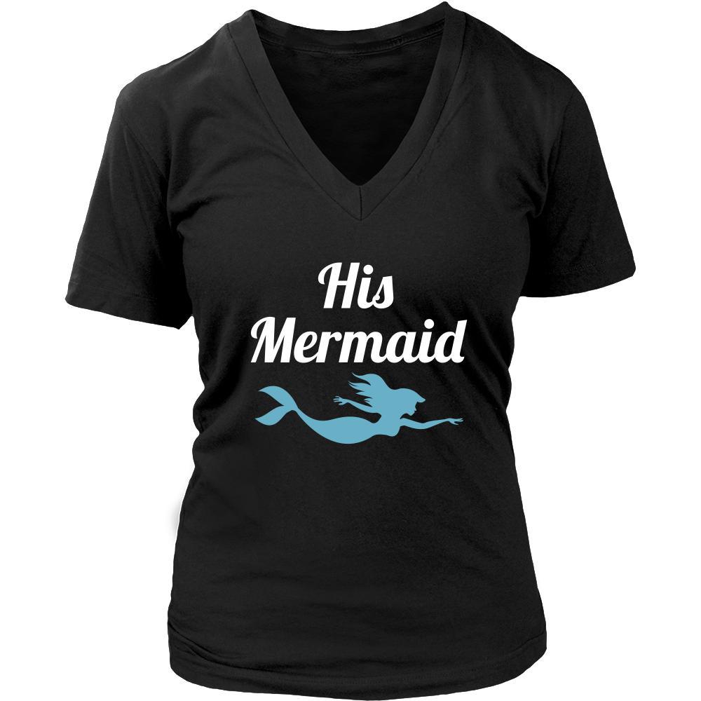 Valentine's Day T Shirt - His Mermaid-T-shirt-Teelime | shirts-hoodies-mugs