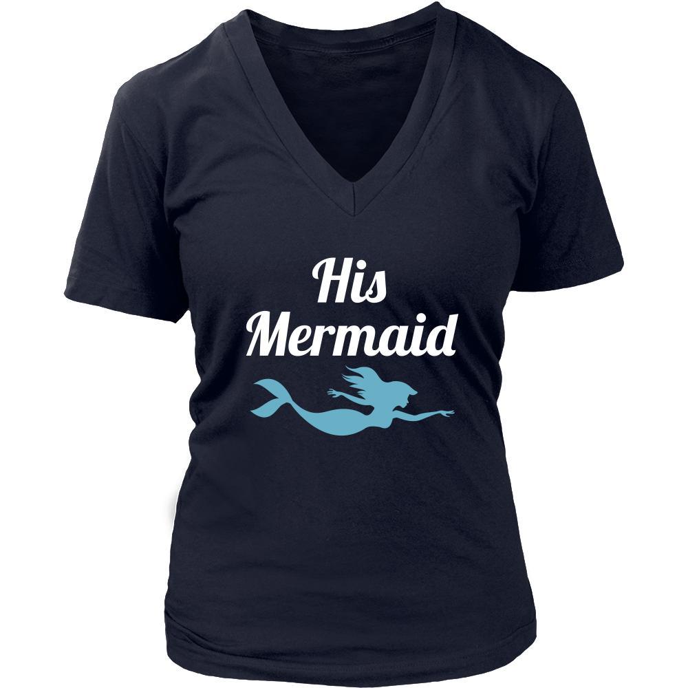 Valentine's Day T Shirt - His Mermaid-T-shirt-Teelime | shirts-hoodies-mugs