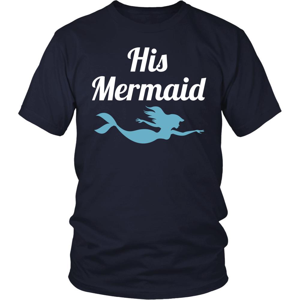Valentine's Day T Shirt - His Mermaid-T-shirt-Teelime | shirts-hoodies-mugs