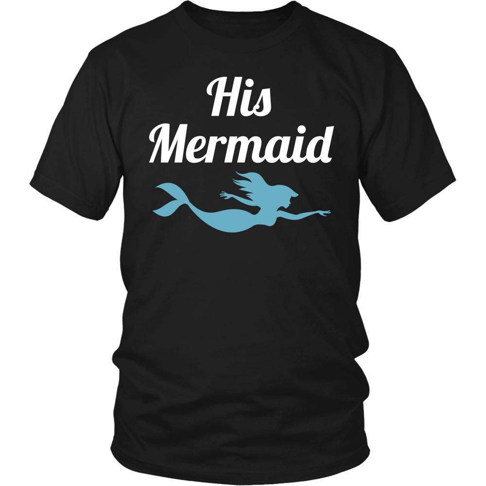 Valentine's Day T Shirt - His Mermaid-T-shirt-Teelime | shirts-hoodies-mugs