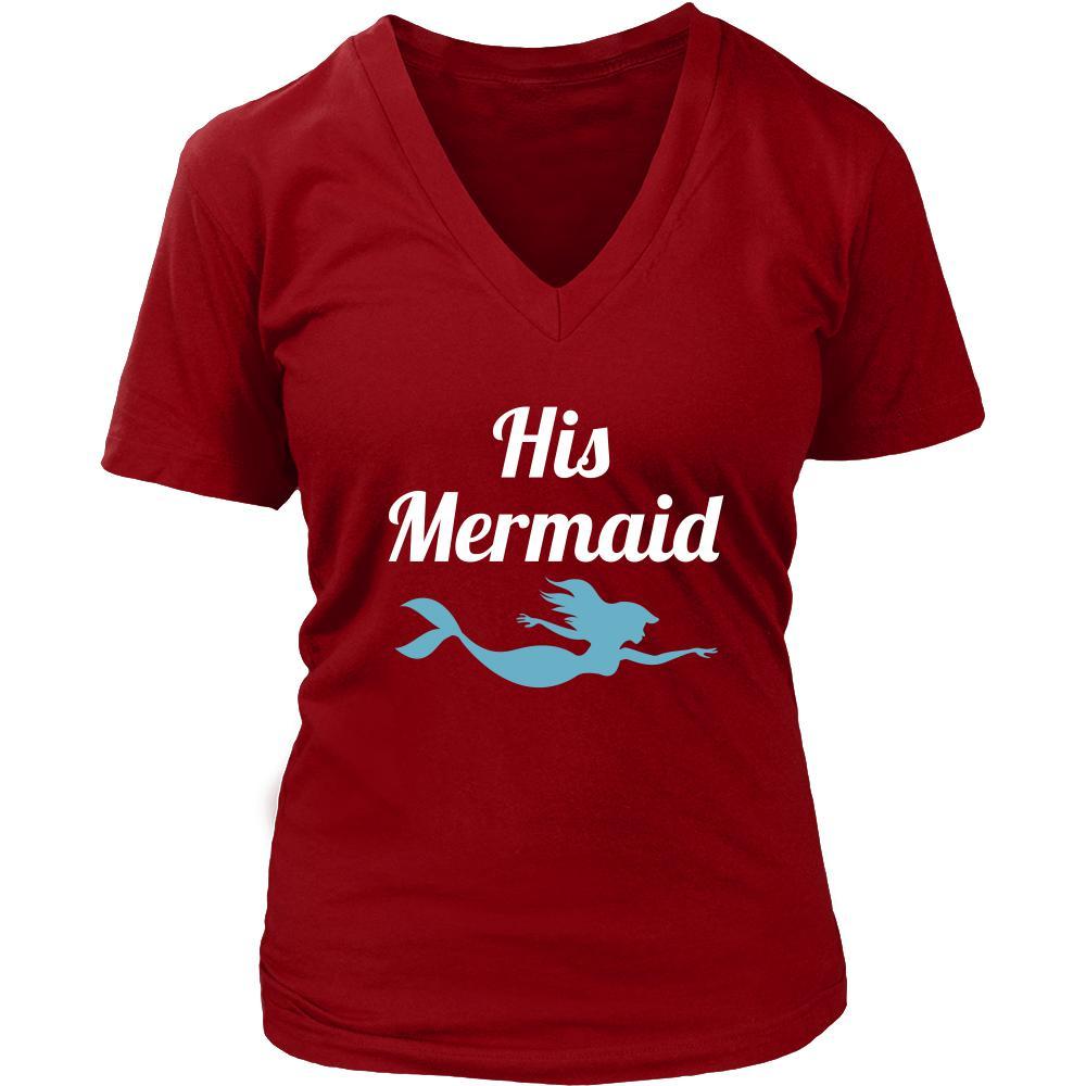 Valentine's Day T Shirt - His Mermaid-T-shirt-Teelime | shirts-hoodies-mugs