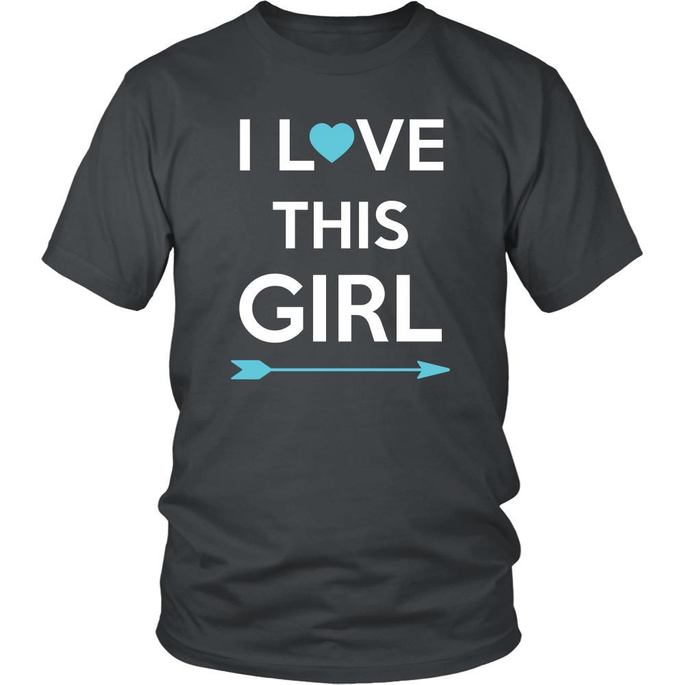 Valentine's Day T Shirt - I love this Girl-T-shirt-Teelime | shirts-hoodies-mugs