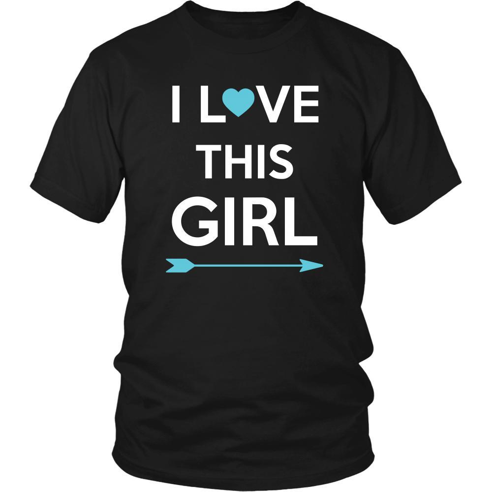 Valentine's Day T Shirt - I love this Girl-T-shirt-Teelime | shirts-hoodies-mugs