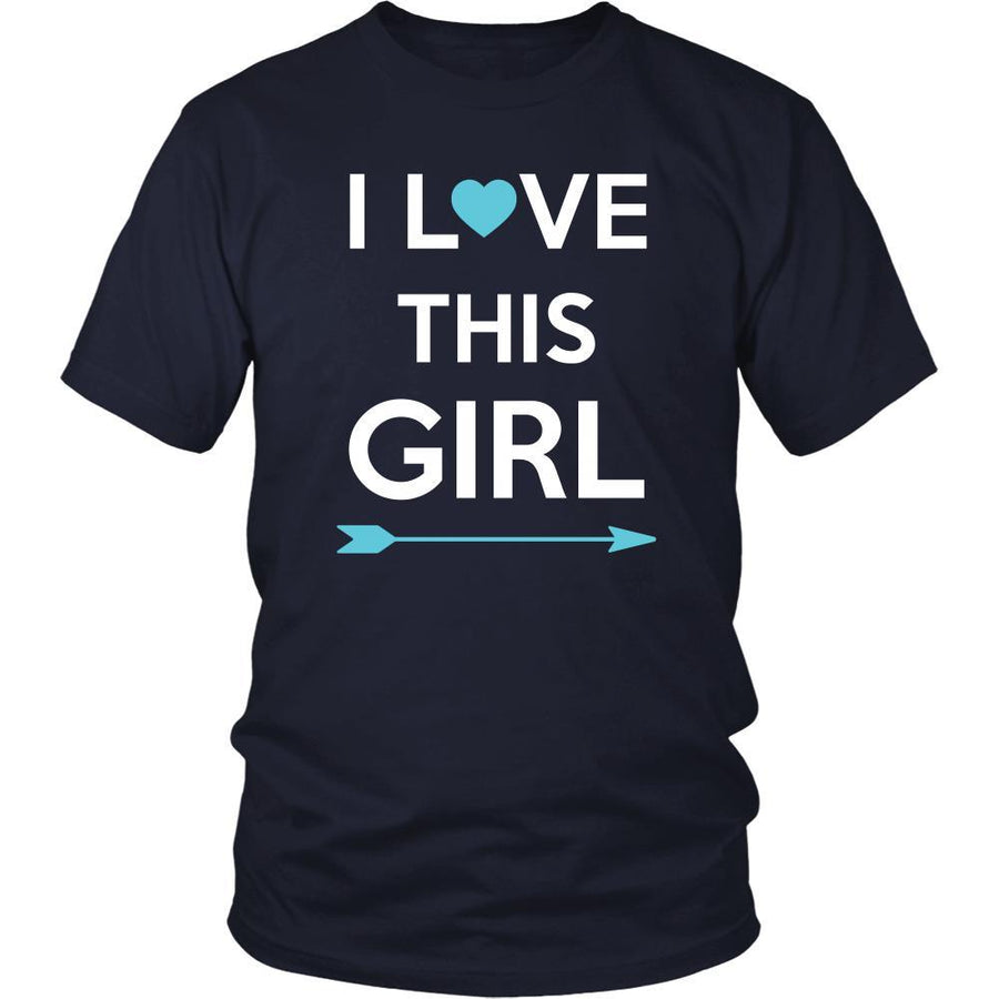 Valentine's Day T Shirt - I love this Girl-T-shirt-Teelime | shirts-hoodies-mugs
