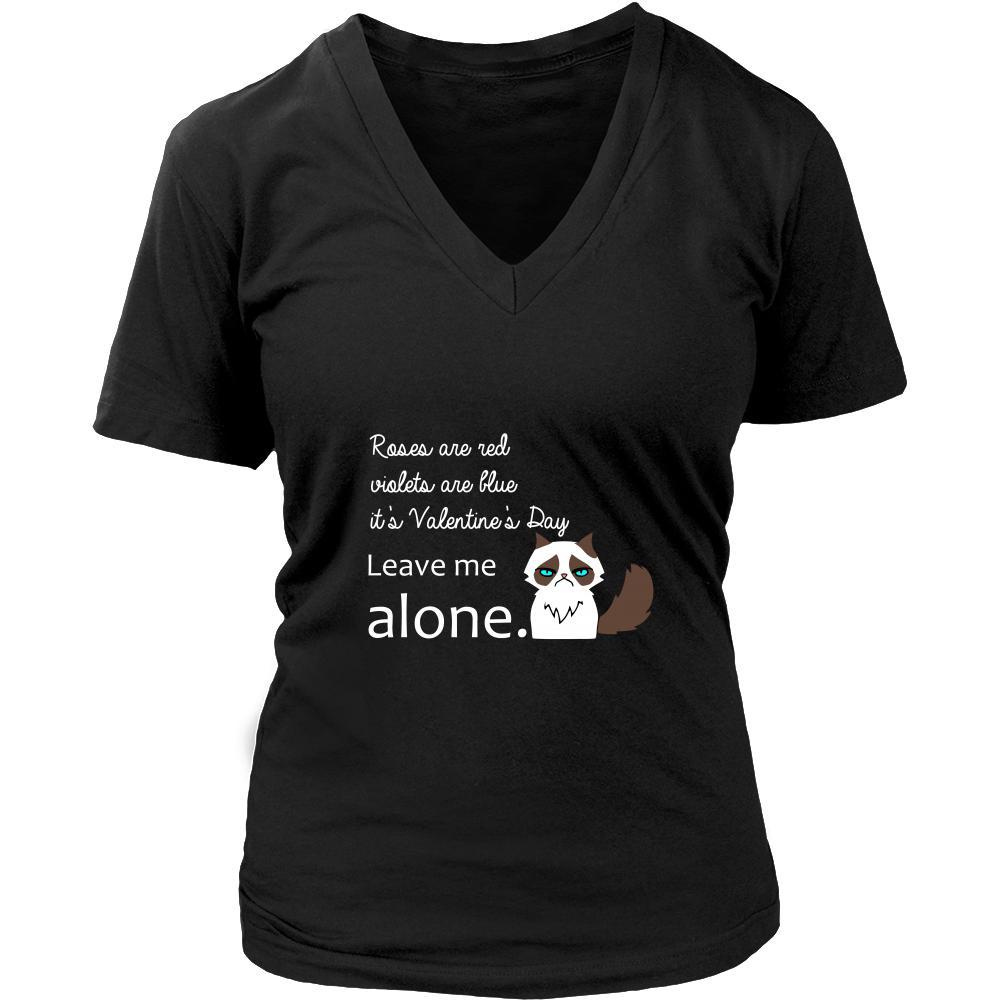 Valentine's Day T Shirt - Leave me alone-T-shirt-Teelime | shirts-hoodies-mugs
