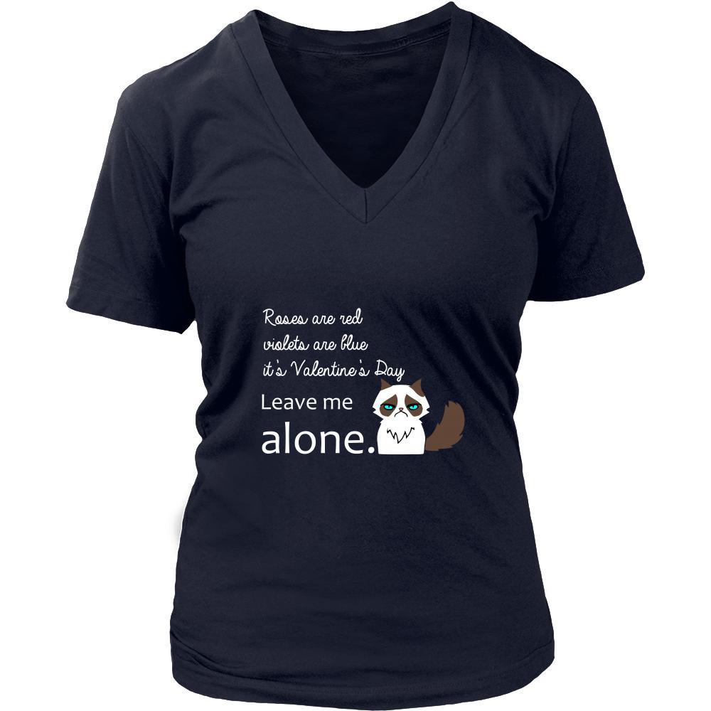 Valentine's Day T Shirt - Leave me alone-T-shirt-Teelime | shirts-hoodies-mugs
