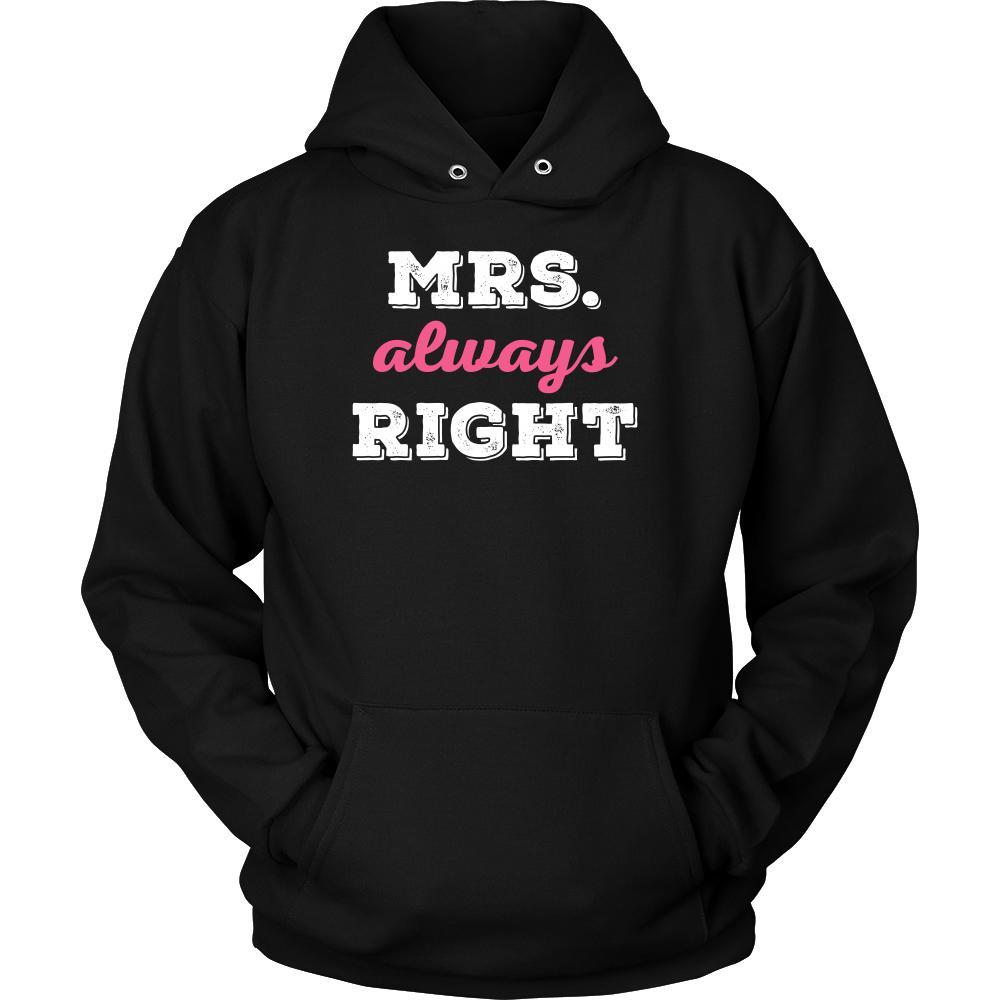 Valentine's Day T Shirt - Mrs always Right-T-shirt-Teelime | shirts-hoodies-mugs