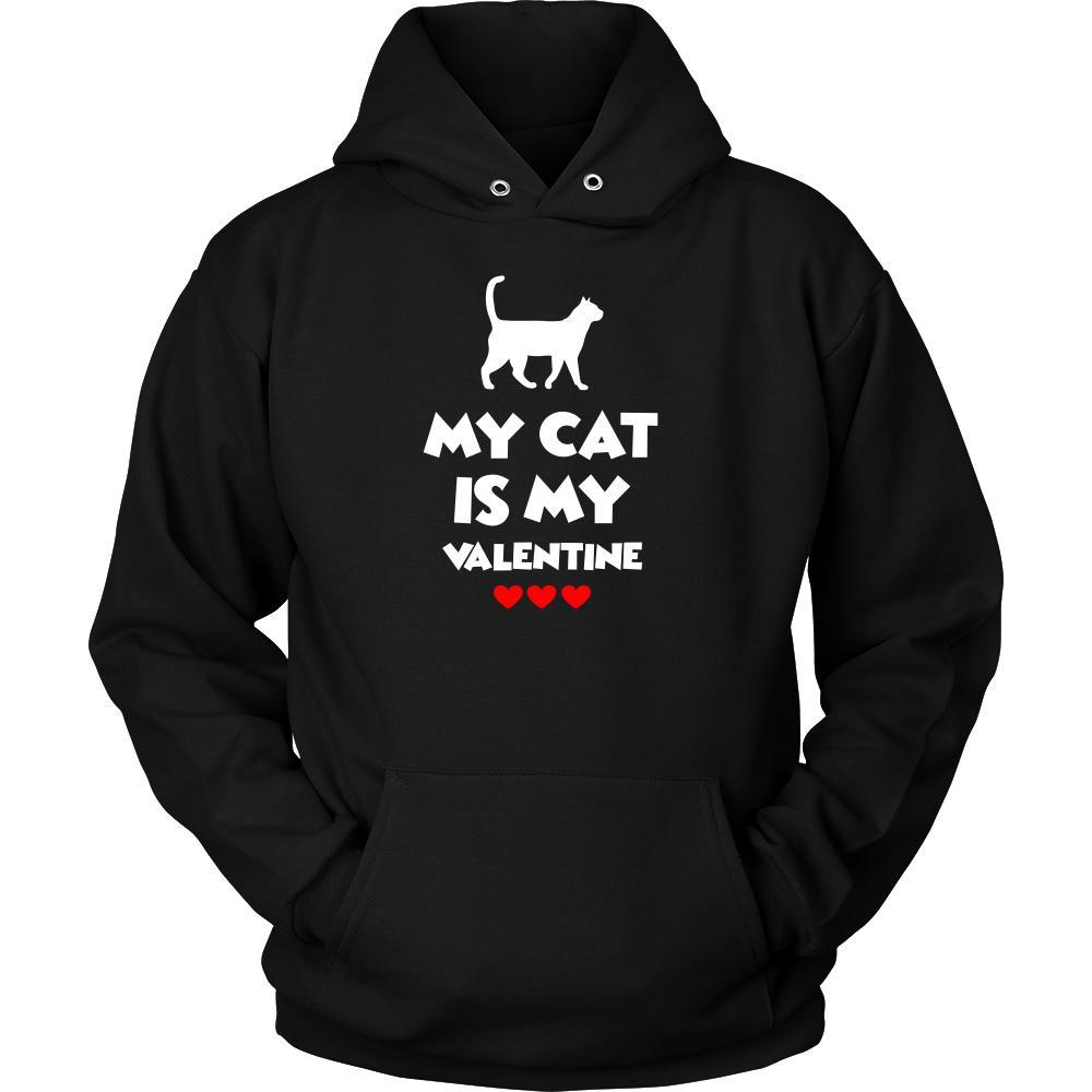 Valentine's Day T Shirt - My cat is my valentine-T-shirt-Teelime | shirts-hoodies-mugs