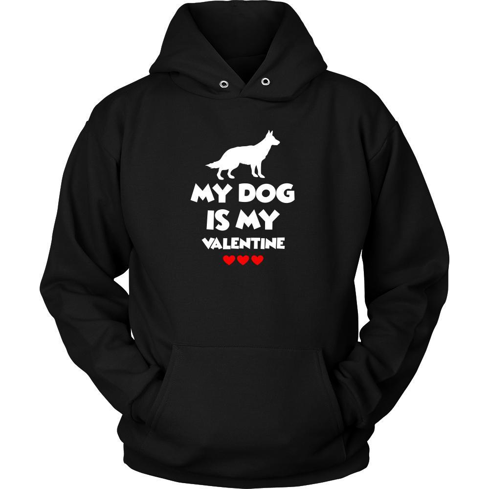 Valentine's Day T Shirt - My dog is my valentine-T-shirt-Teelime | shirts-hoodies-mugs