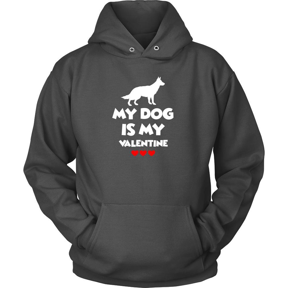 Valentine's Day T Shirt - My dog is my valentine-T-shirt-Teelime | shirts-hoodies-mugs