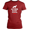 Valentine's Day T Shirt - My dog is my valentine-T-shirt-Teelime | shirts-hoodies-mugs