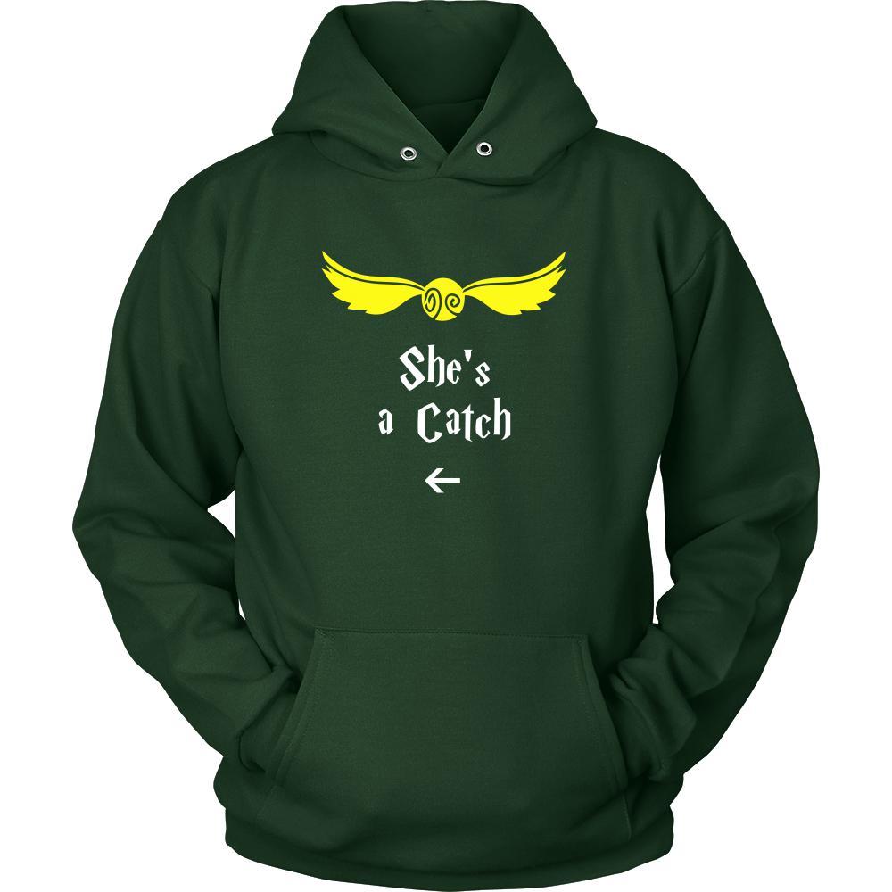 Valentine's Day T Shirt - She's a Catch-T-shirt-Teelime | shirts-hoodies-mugs