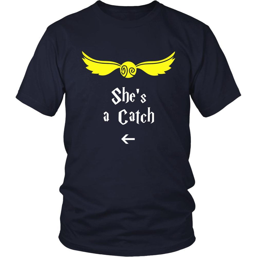 Valentine's Day T Shirt - She's a Catch-T-shirt-Teelime | shirts-hoodies-mugs