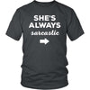 Valentine's Day T Shirt - She's always sarcastic-T-shirt-Teelime | shirts-hoodies-mugs