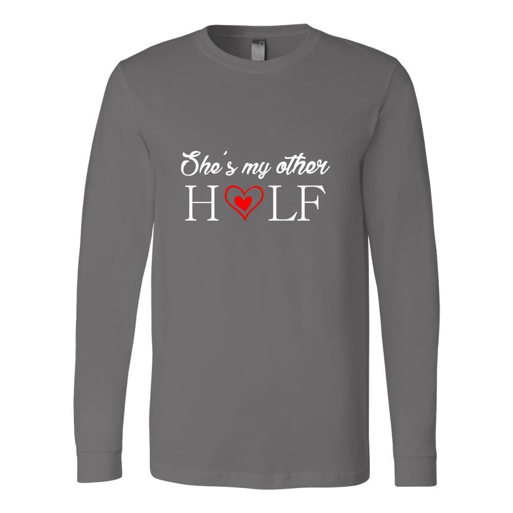 Valentine's Day T Shirt - She's my other half - Teelime | Unique t-shirts