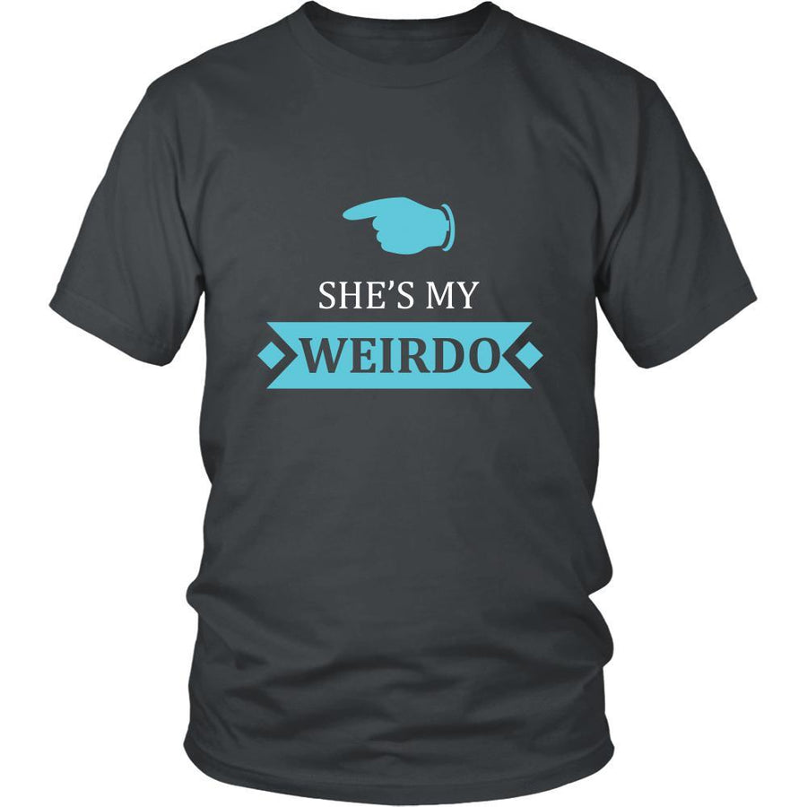 Valentine's Day T Shirt - She's my Weirdo-T-shirt-Teelime | shirts-hoodies-mugs