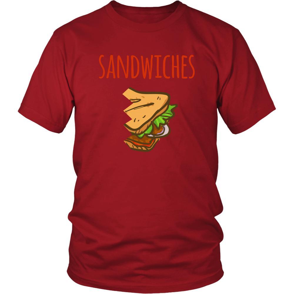 Valentine's Day T Shirt - We finish our sandwiches-T-shirt-Teelime | shirts-hoodies-mugs