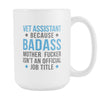 Vet Assistant mug - Badass Vet Assistant-Drinkware-Teelime | shirts-hoodies-mugs