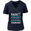 Vet Assistant Shirt - Raise your hand if you love Vet Assistant, if not raise your standards - Profession Gift-T-shirt-Teelime | shirts-hoodies-mugs