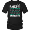 Vet Assistant Shirt - Raise your hand if you love Vet Assistant, if not raise your standards - Profession Gift-T-shirt-Teelime | shirts-hoodies-mugs