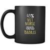 Vet nurse 49% Vet nurse 51% Badass 11oz Black Mug-Drinkware-Teelime | shirts-hoodies-mugs