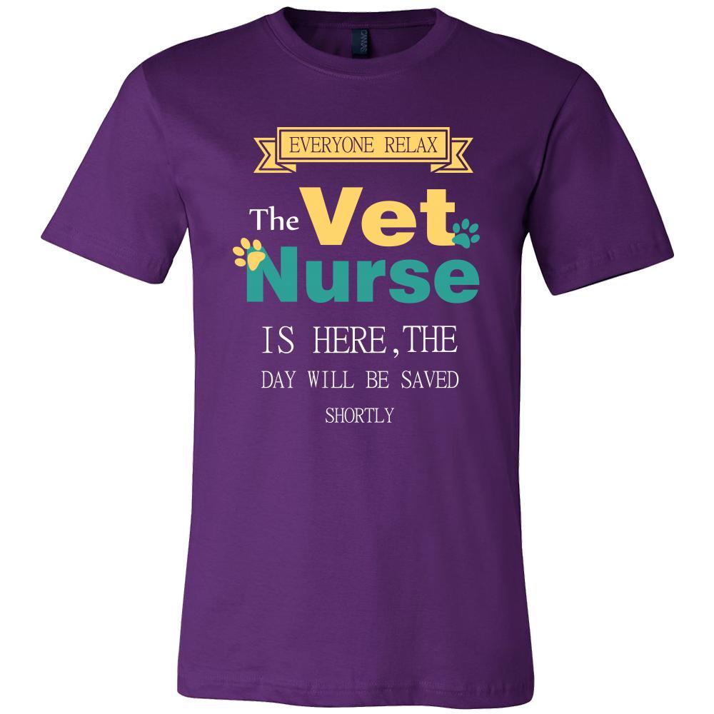 Vet Nurse Shirt - Everyone relax the Vet Nurse is here, the day will be save shortly - Profession Gift-T-shirt-Teelime | shirts-hoodies-mugs