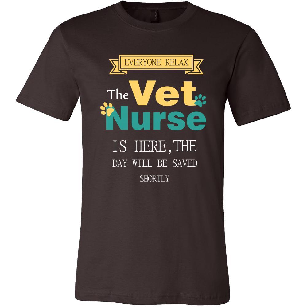 Vet Nurse Shirt - Everyone relax the Vet Nurse is here, the day will be save shortly - Profession Gift-T-shirt-Teelime | shirts-hoodies-mugs