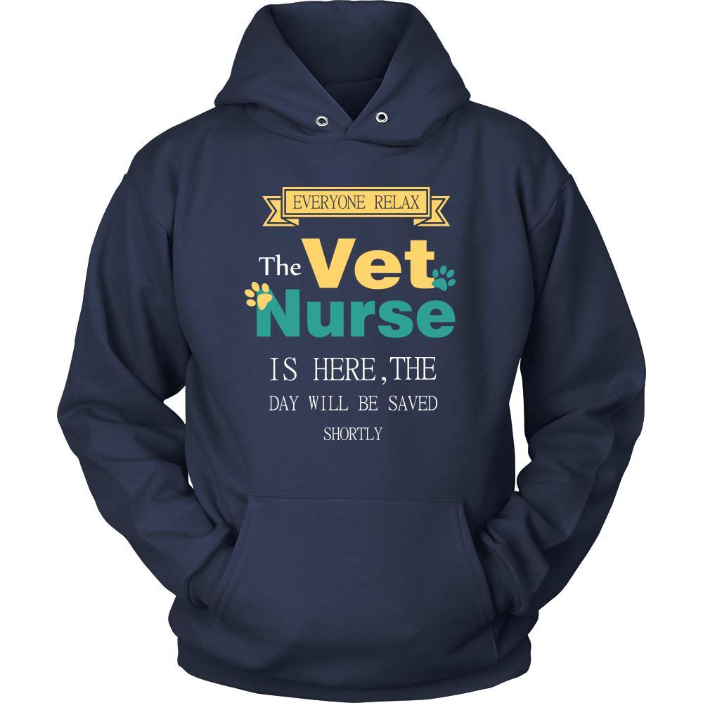 Vet Nurse Shirt - Everyone relax the Vet Nurse is here, the day will be save shortly - Profession Gift-T-shirt-Teelime | shirts-hoodies-mugs