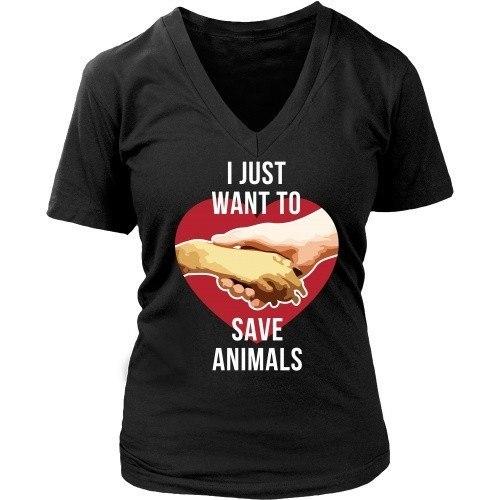 Vet T Shirt - I just want to save Animals-T-shirt-Teelime | shirts-hoodies-mugs