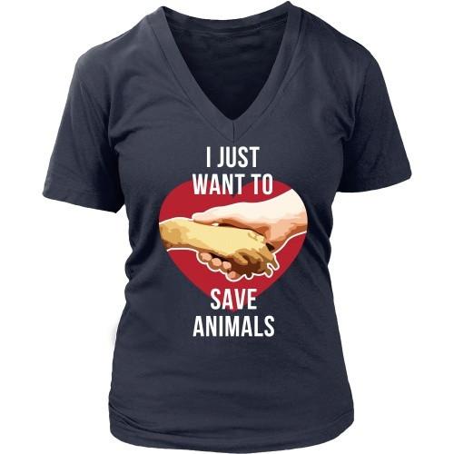 Vet T Shirt - I just want to save Animals-T-shirt-Teelime | shirts-hoodies-mugs