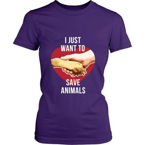 Vet T Shirt - I just want to save Animals-T-shirt-Teelime | shirts-hoodies-mugs