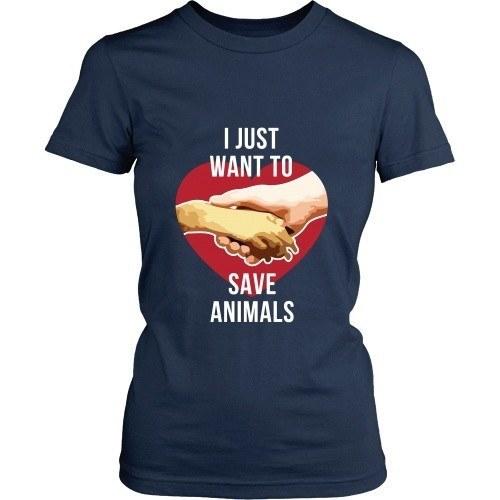 Vet T Shirt - I just want to save Animals-T-shirt-Teelime | shirts-hoodies-mugs