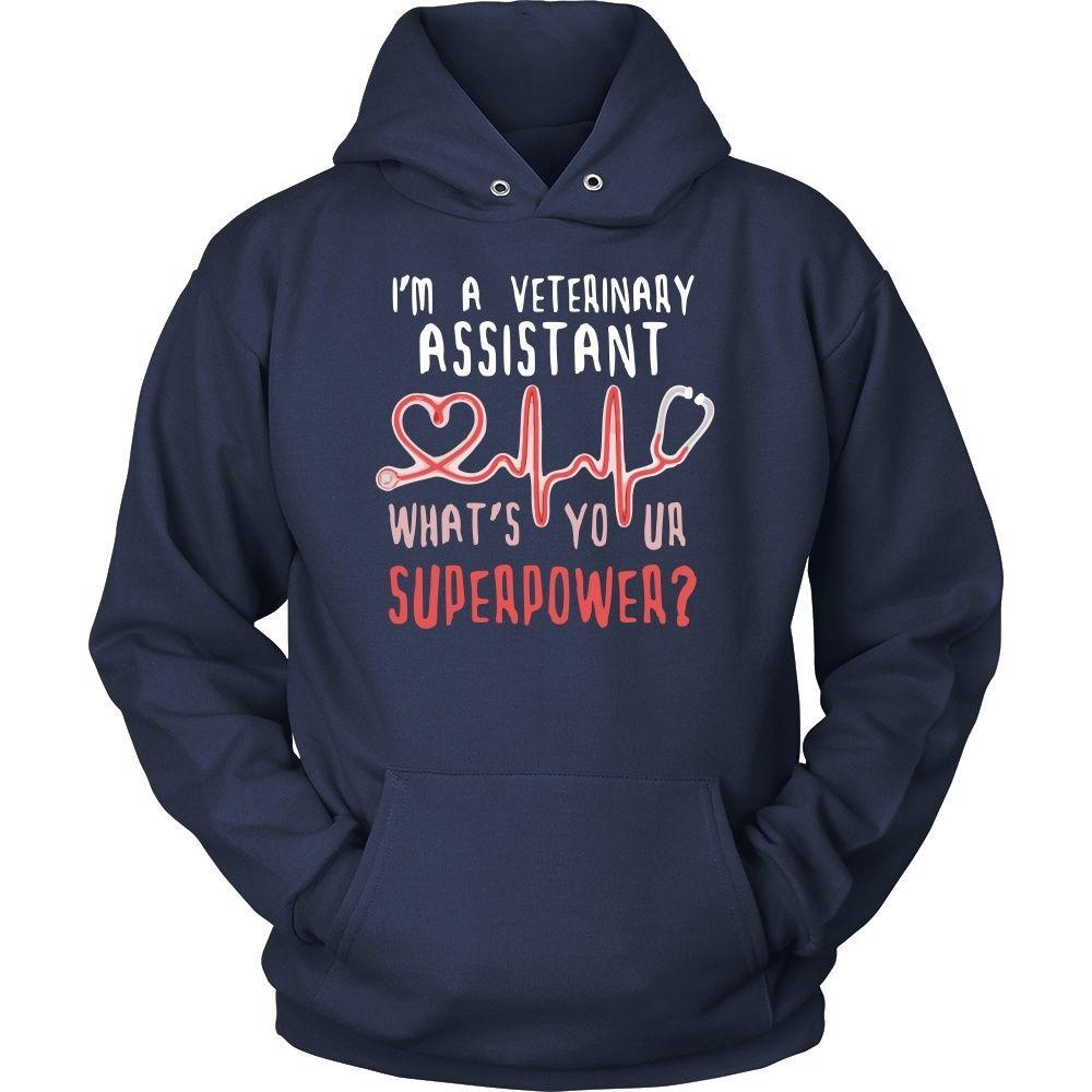 Vet T Shirt - I'm a Veterinary Assistant What's your superpower?-T-shirt-Teelime | shirts-hoodies-mugs