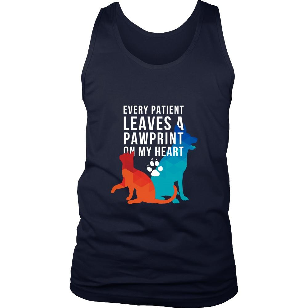 Vet Tank Top - Every Patient Leaves A Pawprint-T-shirt-Teelime | shirts-hoodies-mugs